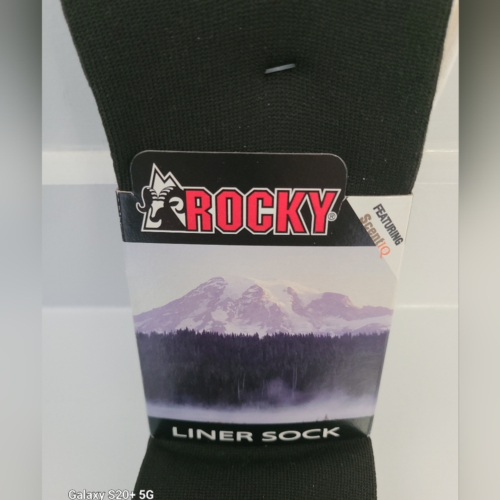 Rocky Liner Socks Unisex Features Scent IQ Georgia Socks Size Large-2 Pack Nos